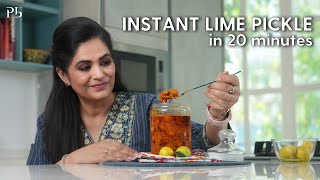 Instant Lime Pickle in 20 minutes I Nimbu ka Achar I नींबू का तीखा अचार I Pankaj Bhadouria [upl. by Eicyac69]