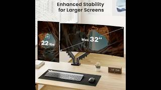 360 Rotatable DualArm Computer Monitor Stand [upl. by Dragone]