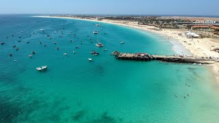 Praia de Santa Maria Cabo Verde 4K [upl. by Nothsa]