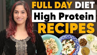 Full Day of Eating  High Protein Veg Diet Plan for Weight Loss  By GunjanShouts [upl. by Kiyoshi]