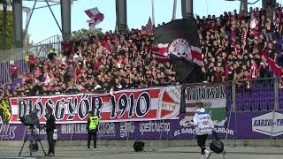 Újpest vs DVTK 2324  Ultras Diósgyőr I [upl. by Eilime]