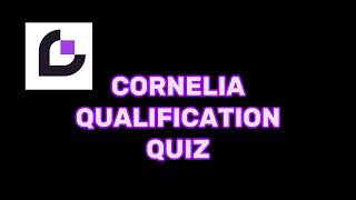 CrowdGen Cornelia Qualification Quiz Answer Keys [upl. by Ahseyd]