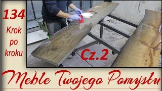 Cz2 Gruntowanie żywicą epoksydową przygotowanie desek do zalewania  epoxy table [upl. by Ranit999]