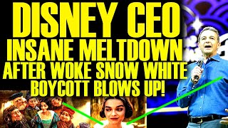 DISNEY CEO GETS ANGRY WITH FANS AFTER WOKE SNOW WHITE BOYCOTT amp BACKLASH BLOWS UP A TOTAL FAILURE [upl. by Baptista]