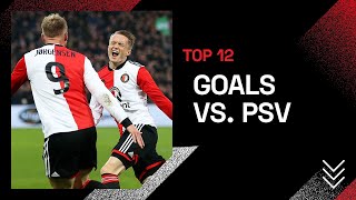 TOP 12 GOALS  Feyenoord vs PSV [upl. by Oleg753]