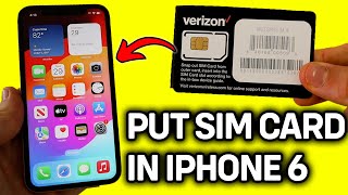 UPDATED 2024 How To Put SIM Card In iPhone 6 [upl. by Miculek161]