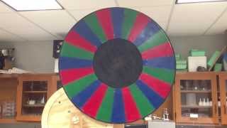 Large Color Wheel of Red Green Blue Spins to White [upl. by Nnyliak]