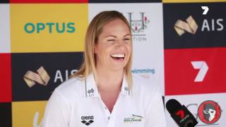 Emily Seebohm 2017 Trials Pre Meet Interview [upl. by Nrehtak]