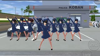 Sakura School Simulator Police Woman Dance Tutorial 40  Android Gameplay  M Nauman Gamer [upl. by Cherianne]