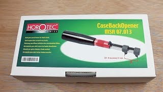 Horotec Swiss Case Wrench Watch Back Opener Demo Review in HD [upl. by Erny788]