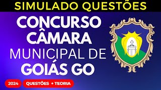 SIMULADO QUESTÕES Câmara de Goiás GO Aula 03 Lei Orgânica Municipal 2024 [upl. by Iroc]