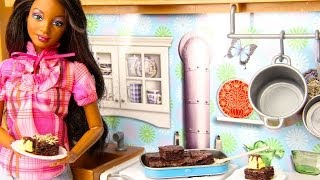 How to Make Doll Brownies amp Icecream  Doll Crafts [upl. by Namqul]