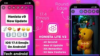 Honista Lite v2 New Update 🗿 iOS 174 emojis amp iOS Reels On Honista lite v2  Honista IPhone Story [upl. by Severn363]