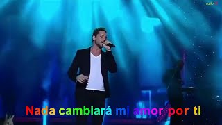 NADA CAMBIARA MI AMOR POR TI con letra David Bisbal [upl. by Refinnaj]