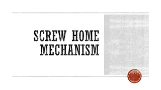 ScrewHome Mechanism [upl. by Yevreh]