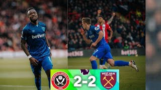 Sheffield vs West Ham 22 epl highlights 2024  Cornet goal  Ward Prowse goal [upl. by Arnulfo]