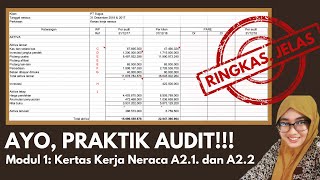 Praktikum Audit Modul 1  Mengisi Kertas Kerja Neraca A21 dan A22  WP Ref  Per Klien  PARE [upl. by Avilla460]