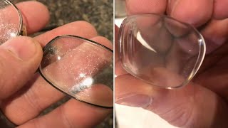 removing “Big” SCRATCHES from eyeglasses coating removal [upl. by Sillyhp120]