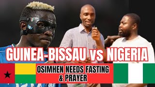 GUINEABISSAU VS NIGERIA AFCON 2023 prematch interview  Osimhen threat analysis [upl. by Gearalt]