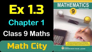 Exercise 13 class 9 maths  math city [upl. by Ayram330]