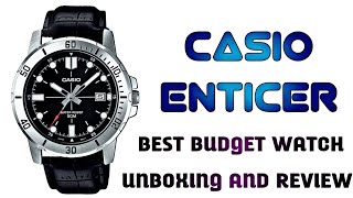 CASIO ENTICER MTPVD01L1EVUDF A1371 WATCH  UNBOXING AND REVIEW [upl. by Niamjneb]