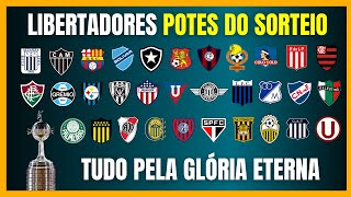 LIBERTADORES  POTES DO SORTEIO  FASE DE GRUPOS [upl. by Suiremed904]