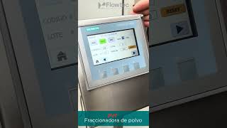 3 Panel de control y modo manual de la fraccionadora de polvo FLOWTEC  Video 3 de 6 [upl. by Ahsiekel]