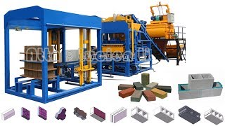 QT4 15 fully automatic concrete block making machine automatic cement block moulding machine [upl. by Eugenle]