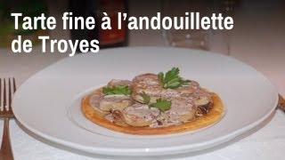 Recette de Chef  tarte fine à landouillette de Troyes [upl. by Maillw]