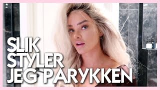 WIG TUTORIAL slik styler jeg parykken Sophie Elise [upl. by Jegar]