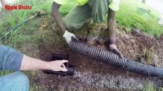 How To Install a FRENCH DRAIN in your back yard Do It Yourself Project by APPLE DRAINS [upl. by Korrie919]