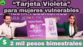 APOYO a MUJERES Jefas de Familia 👧 CONVOCATORIA 2024 💳 TARJETA VIOLETA💲2000  Estado de Guerrero [upl. by Akenal]