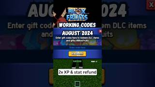 Blox Fruits Codes August 2024 ALL CURRENTLY WORKING CODES Roblox 2x XP Codes Part3 bloxfruits [upl. by France]