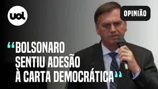 Felipe Moura Brasil Bolsonaro usa manchas do petismo para se defender da carta pela democracia [upl. by Abebi265]