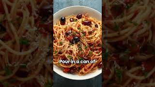 How To Make Pasta Puttanesca shortsviral italiancuisine [upl. by Holman]