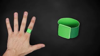 How to make a PAPER RING  Origami  NO CUT  NO GLUE  Green Lantern [upl. by Firahs321]