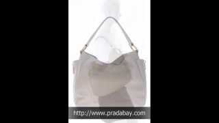 Prada Leather Sacca Vitello Daino Hobo Bag [upl. by Kendrah648]