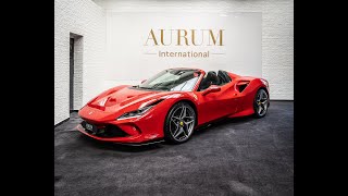 THE NEW Ferrari F8 SPIDER IN ROSSO CORSA 2020 Walkaround by AURUM International 4K [upl. by Ahsiniuq]