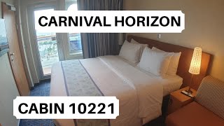 Carnival Horizon Cabin 10221 Category 8E  Balcony Stateroom [upl. by Eical]