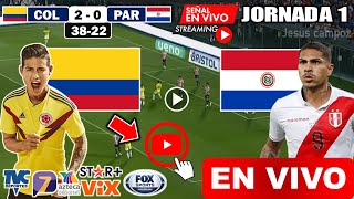 Colombia vs Paraguay en vivo donde ver a que hora juega Colombia vs Paraguay Copa América 2024 [upl. by Treharne]