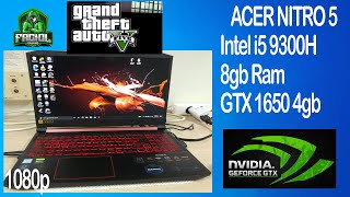 GTA V Acer Nitro 5 Intel i5 9300H GTX 1650 4gb FPS Test 2022 [upl. by Lihas]