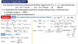 Mécanique du pointparite 5 les coordonnées polairesexercice dapplication [upl. by Luhem]