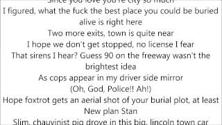 Eminem  Stan Part 2 Lyrics On Screen From MMLP2 2013 [upl. by Hsejar270]