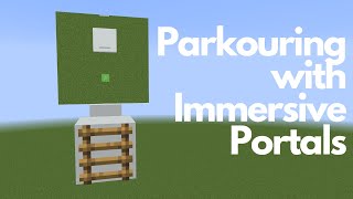 Minecraft NonEuclidean Parkour Immersive Portals [upl. by Ignatia]