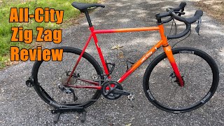 AllCity Zig Zag Review  Endurance Steel Road Bike [upl. by Paluas]