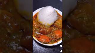 Banku with Okro soup 😋 ghanafufu nigerianfood ghanaiandishes ghanafoodblogger [upl. by Ariela]