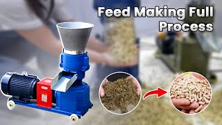 Feed Making Full Process  Pellet Feed Machine  Western Agriculture Machinery  Zhengzhou China [upl. by Wilburn]