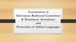 Online Stakeholder Consultation meeting regarding Constitution of Grievances Redressal Committee [upl. by Sheryle]