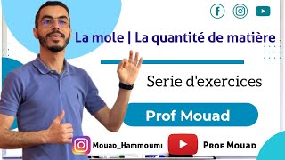 Tronc commun  Série dexercices La mole  La quantité de matière 🔥 [upl. by Ycaj]