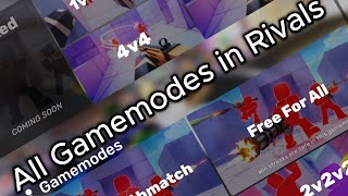 I played Every Single GameMode in Roblox Rivals [upl. by Eeryk]